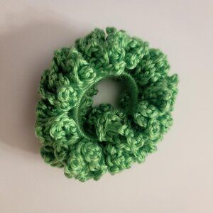 Handmade Crochet Scrunchie (Celery Green)